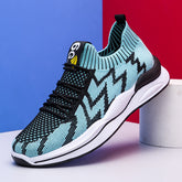 Men's Sports Spring Flying Woven Breathable Korean Sneakers